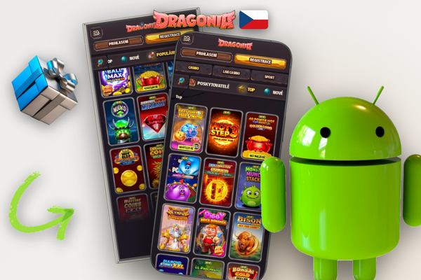 Zaseknutá instalace Dragonia Casino APK na obrazovce Androidu