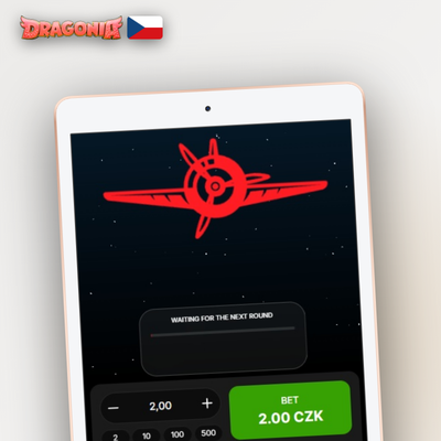 Historie kol Aviator v Dragonia Casino – barevná lišta s multiplikátory předchozích kol