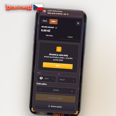Dragonia Casino cashout umožňuje uzavřít live sázku a zajistit část výhry