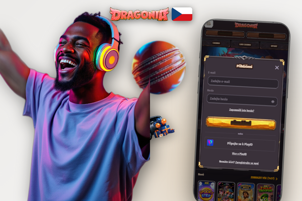 Dragonia Casino registrace — zvýrazněné pole pro promo kód ve formuláři se zlatým rámečkem