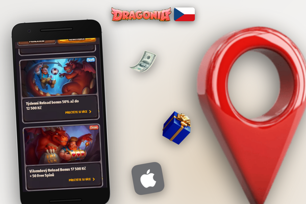 Registrační formulář Dragonia Casino se zvýrazněným polem pro zadání promo kódu